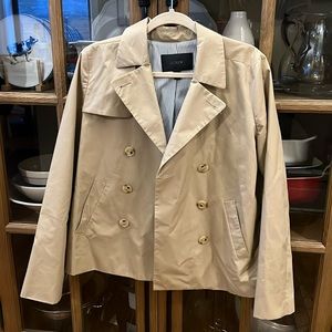 J Crew Japanese Poplin Swing Trench Coat